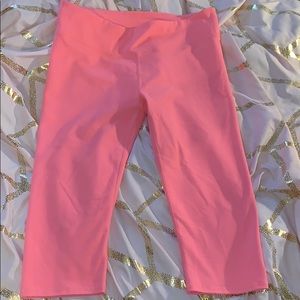 Neon Pink Fabletics crop legging